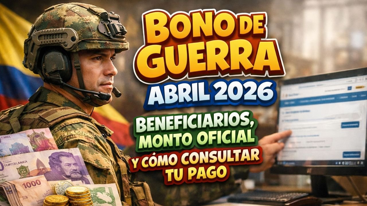 Bono de Guerra abril 2026: beneficiarios, monto oficial y cómo consultar tu pago