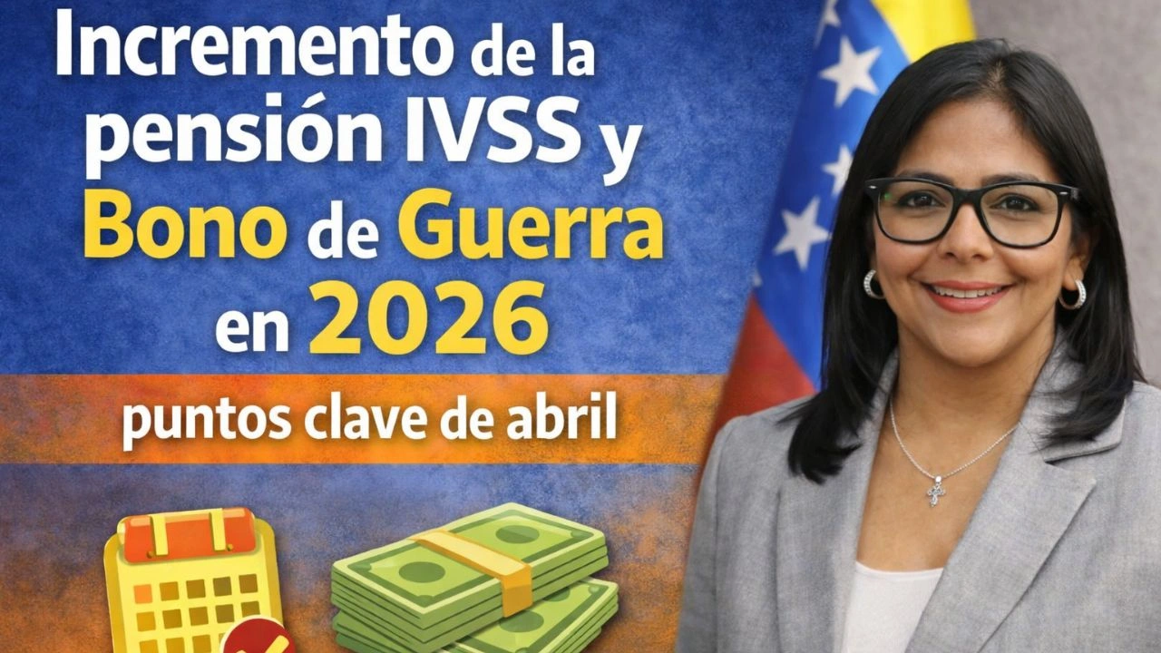Incremento de la pensión IVSS y Bono de Guerra en 2026 puntos clave de abril