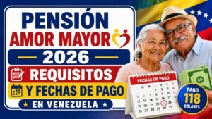Pensión Amor Mayor 2026 – Requisitos y fechas de pago en Venezuela